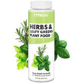 TPS NUTRIENTS herb plant food bottle pour for easy indoor herb care.
