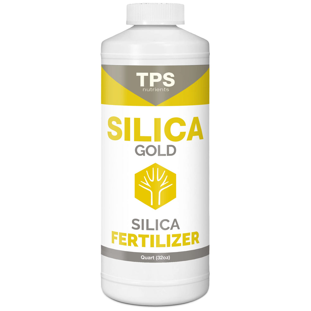 TPS NUTRIENTS Silica Gold bottle front emphasizes silica support for stronger stems.