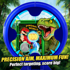 Tqeieu dinosaur shooting game score targets highlight scoring feedback