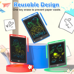 TQU LCD writing tablet red enables quick notes and drawings during quiet time