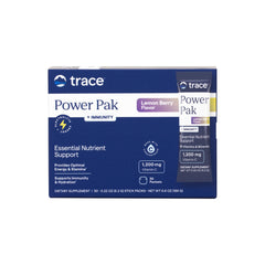 Trace Minerals Power Pak canister with lemon berry flavor for daily electrolyte support