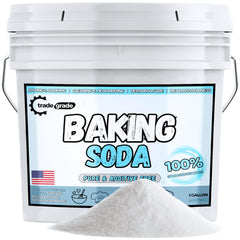 Trade Grade Pure Baking Soda powder bottle pour for baking and cleaning.