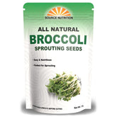 TradeKing broccoli sprouting seeds in a resealable bag for easy at-home sprouts.