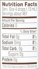 Close view of Trader Joe's Organic Liquid Stevia label emphasizing organic ingredients