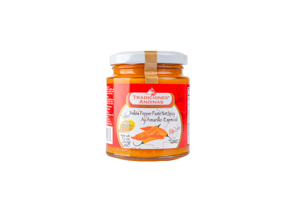 Tradiciones Andinas yellow pepper paste jar showcases authentic flavor ready to use