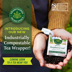 Traditional Medicinals blackberry leaf and lemongrass blend for refreshing, fruity tea.