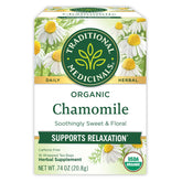 Traditional Medicinals chamomile tea bags in a pack for a calming ritual