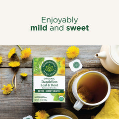 Sustainably harvested dandelion from European meadows used in Traditional Medicinals tea.