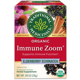 Traditional Medicinals Immune Zoom tea bag ready for a comforting immune-support ritual