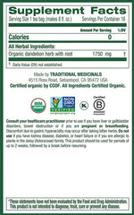 Traditional Medicinals tea bags close-up; organic leaves and roots for gentle daily comfort.