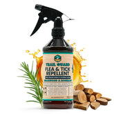 Trail Guard spray bottle for outdoor pest protection of pets and people.
