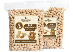 Trailmark Naturals raw peanuts in shell pack for wildlife feeding and backyard squirrels.