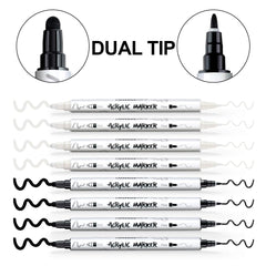 TRANSON water-based acrylic markers emphasize non-toxic formula and easy cleanup.
