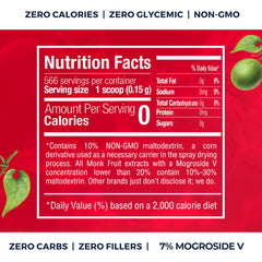 Transparency Foods Monk Fruit Scoop demonstrates 25x sweetness per tiny measure.