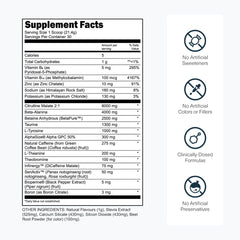 Transparent Labs Bulk Black ingredient panel highlights Citrulline Malate and Beta-Alanine