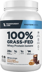 Transparent Labs grass-fed whey isolate tub for post-workout protein