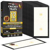TRAP A PEST cricket traps indoor 12-trap pack displayed for home use.