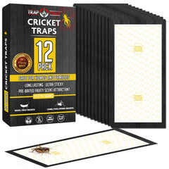 TRAP A PEST cricket traps indoor 12-trap pack displayed for home use.