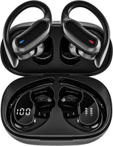 TRAUSI wireless earbuds in the charging case showcase easy on-the-go charging.