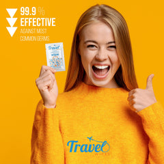 Travel Wipes fragrance-free moisturizing formula gentle on skin