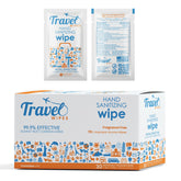 Travel Wipes hand sanitizing compact pack for on-the-go cleansing