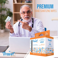 Travel Wipes larger, more moisturizing wipes provide better coverage and comfort