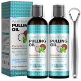TRCSNCGP peppermint coconut oil pull bottle offers fresh breath and gentle cleansing.