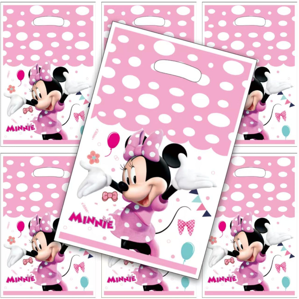 TREANY Minnie design gift bags with vivid print for party favors.