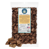 TREATOPIA Beef Lung Nuggies bag image, resealable pouch preserves freshness for daily rewards.