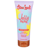 Tree Hut Jelly Bear shave butter jar shows cushiony glide for a smooth close shave