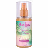 Tree Hut Tropic Glow Mist bottle showing a shimmering finish for radiant skin