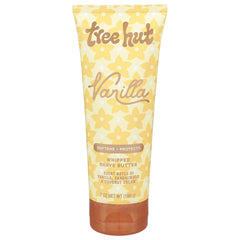 Tree Hut Vanilla whipped shave butter bottle for smooth glide and silky skin.