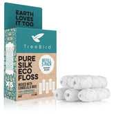 TreeBird Pure Silk Eco Floss refills: five 33-yard spools for easy reuse.