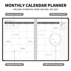 TREES 24-month planner shows the monthly layout for scheduling