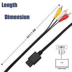 Trenro AV Cable compatible with N64 GameCube SNES systems