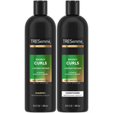 TRESemmé Bouncy Curls shampoo bottle pour for hydrated, defined curls