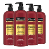 TRESemmé Keratin Smooth bottle front shows premium packaging for at-home salon results.