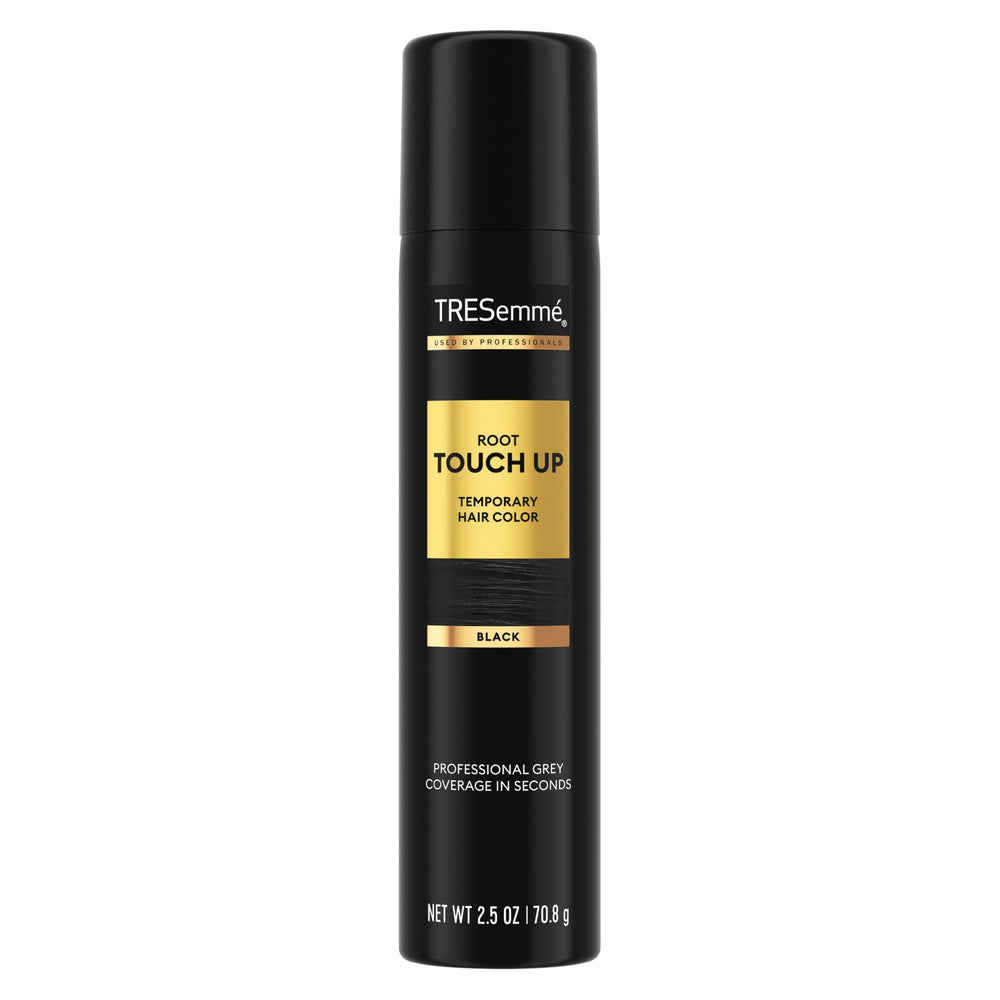 TRESemmé Root Touch-Up black spray can for quick root concealment between shampoos.