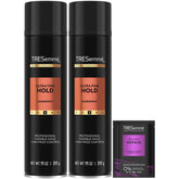 TRESemmé Ultra Fine Hold hairspray bottle for precise styling and long-lasting confidence.