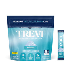 TREVI Arctic Frost stick in glass showing bold hydration flavor