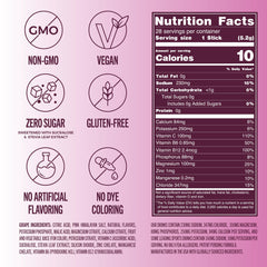 TREVI grape electrolyte powder in 32oz drink offers a subtle, refreshing sip