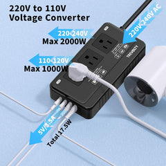 Trevolty adapters included for global compatibility