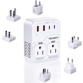 TREVOLTY 2000W voltage converter front view for global travel power
