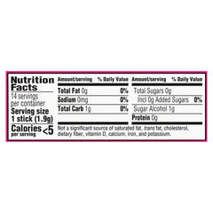 Trident Bubblegum Sugar Free Gum packaging closeup shows bulk value.