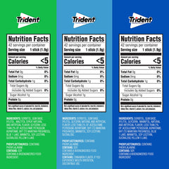 Trident sugar-free gum original flavor pack preserving mouth freshness