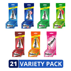 Trident sugar-free gum watermelon twist pack delivers a refreshing fruit-forward experience with xylitol.