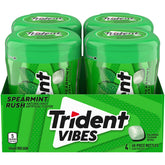 Trident Vibes Spearmint Rush bottle front for quick, fresh breath on the go.