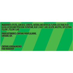 Trident Vibes Spearmint Rush square gum piece with crunchy shell.