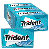 Trident Wintergreen gum packaging bulk for office freshness