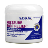 TriDerma MD pressure-sore relief cream bottle for easy bedside application and on-the-go care